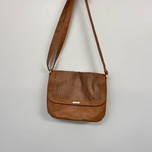 Billabong Tan Crossbody Bag with Textured Flap